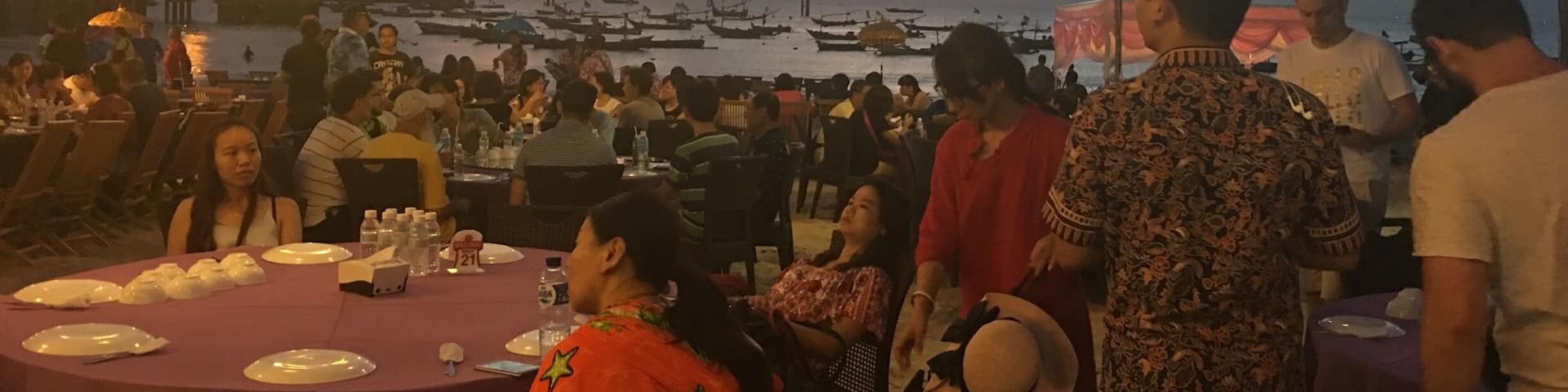 Seafood on the seafront