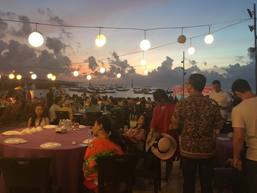 Seafood on the seafront