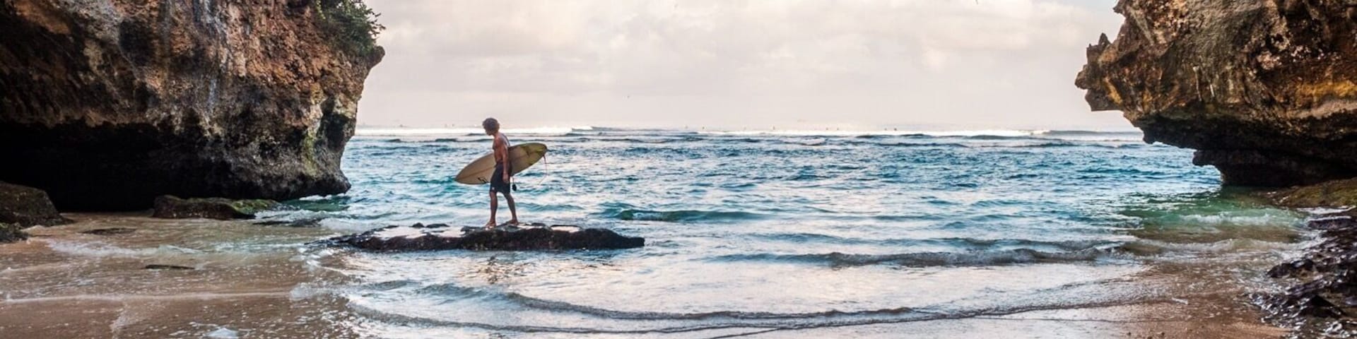 This photo symbolizes so much to me of what surfing is about. Discovering hidden beaches, rising up with the first sun light of the day and getting excited about meeting the element where everything comes from.