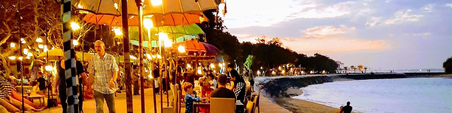 Evening Walk, Beach Side, Lights On, Bean Bag Comfort
Enjoy soothing music and delicious food at beach side cafe
#LifeAtExpedia
July'19IndonesiaVacation
NusaDuaBeach