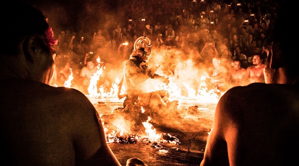 The Kecak dance happens night at Uluwatu Temple in Southern Bali. Hanuman sits the middle of Fire, as devotees chant a chorus “Chaks”. It’s a wild experience. 🔥 #culture #bali #indonesia