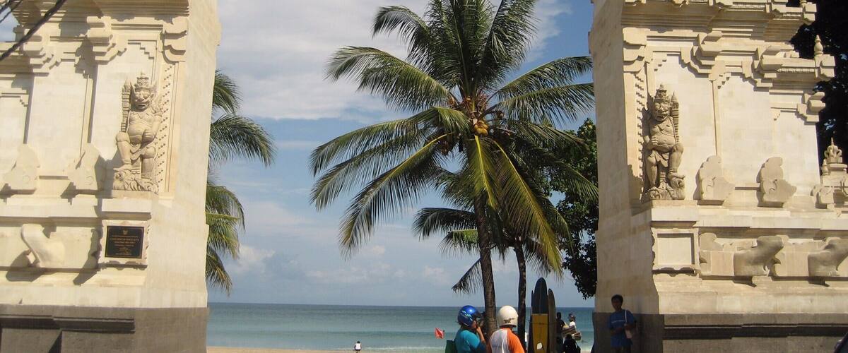 When you first visit Bali you do your time. Kuta and Legian are first on the agenda. You'll find yourself wanting to shift further away on subsequent trips. These gates to the Kuta beach will always say Bali to me. #beach #island