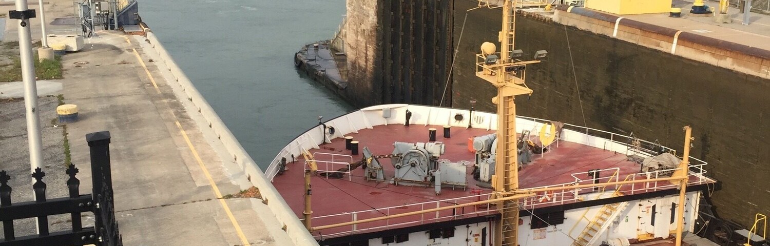 Watching a ship pass thru Lock #3 at Welland Canal. #wellandcanal #lockthree #niagara #canada #magentasfire🔥 #fall #seemyworld #travelgal #seemyworld