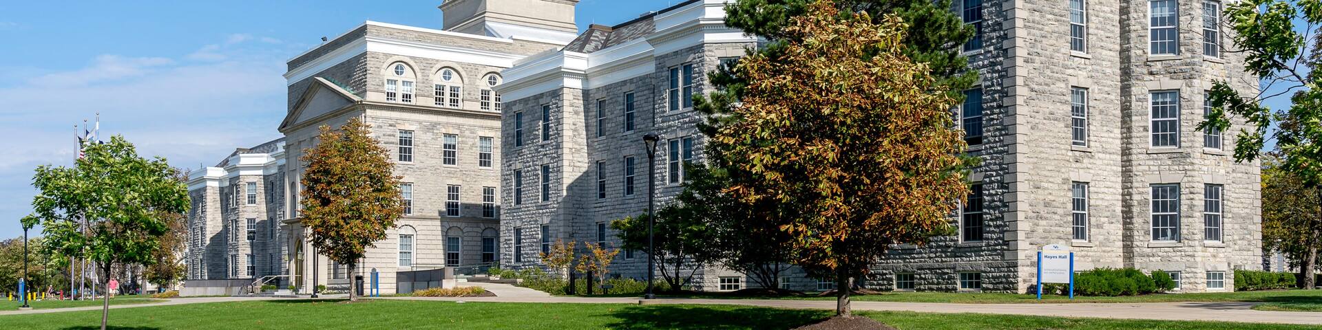 Buffalo, New York, USA - September 22, 2019: School of Architecture and Planning building at University at Buffalo South Campus in Buffalo, New York, USA