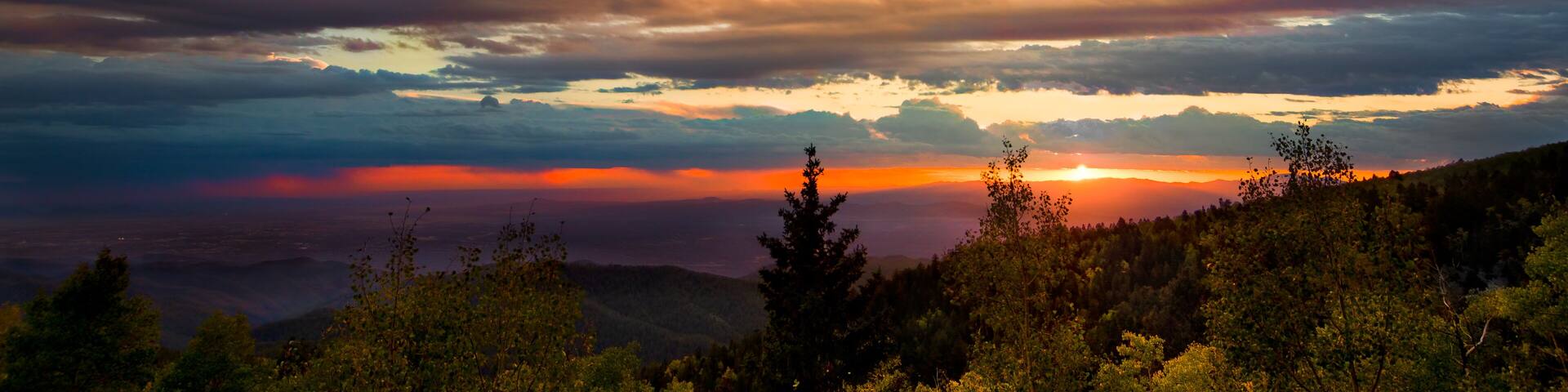 Sunset at Santa Fe Ski Basin