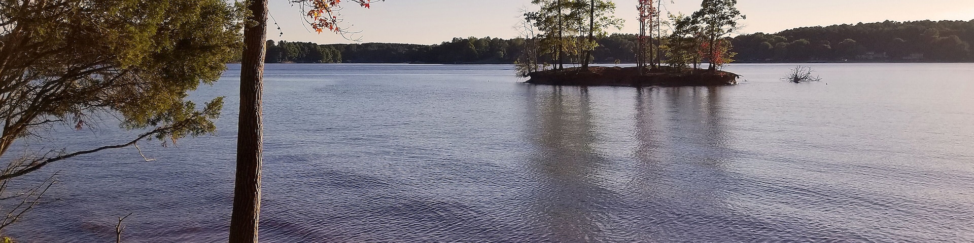 A scenic view of Lake Norman in North Carolina.