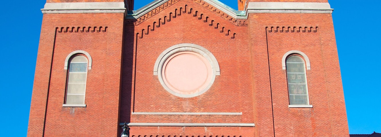 Assumption on North Salina Street in Northside Syracuse, New York State, USA.