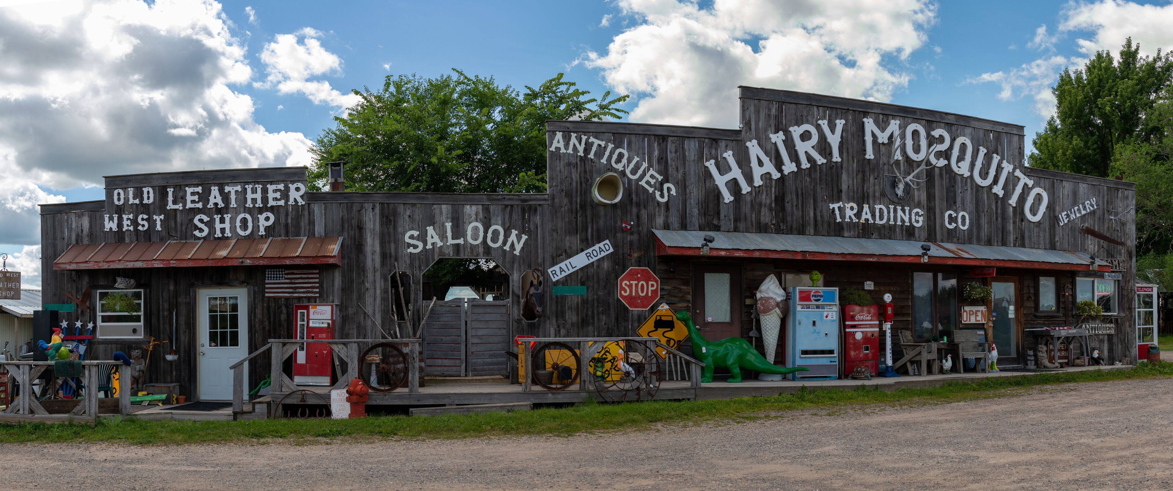 The Hairy Mosquito Trading Co.  Antique store in Milaca, Minnesota near Mille Lacs Lake. Lots of interesting antiques and nostalgia in several buildings.
