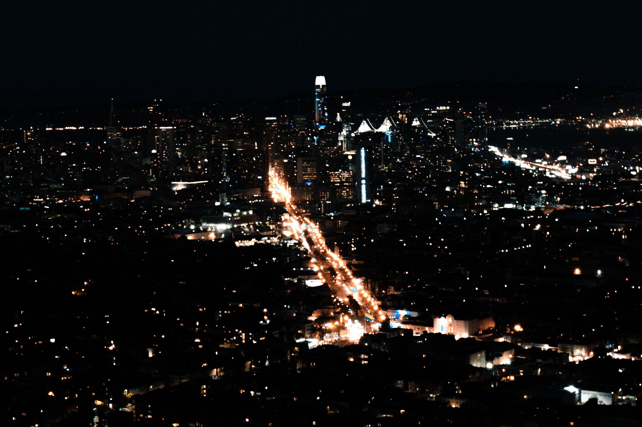 Twin Peaks offers a breathtaking view of San Francisco, just make sure you go on a clear night.