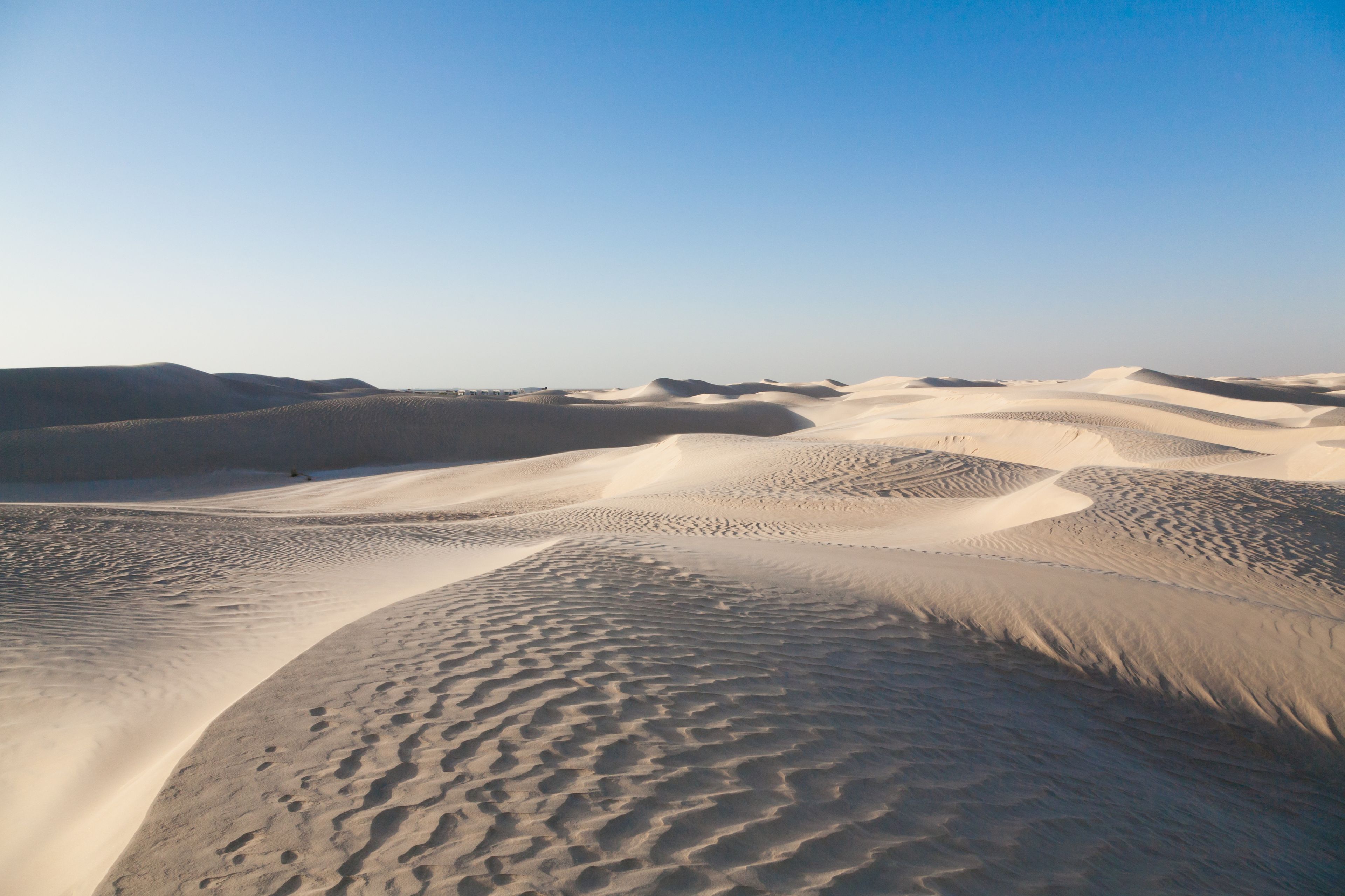 White dunes near Al Khaluf, Oman desert