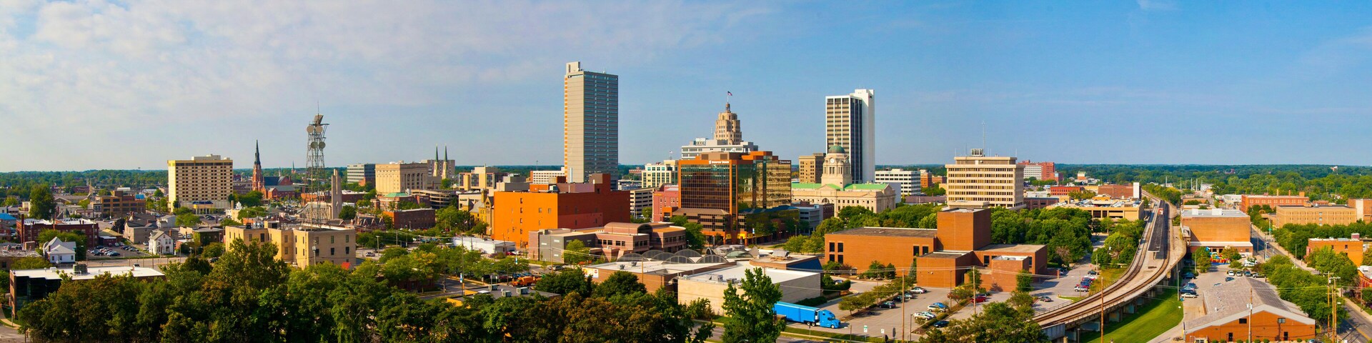 Fort Wayne Downtown Skyline