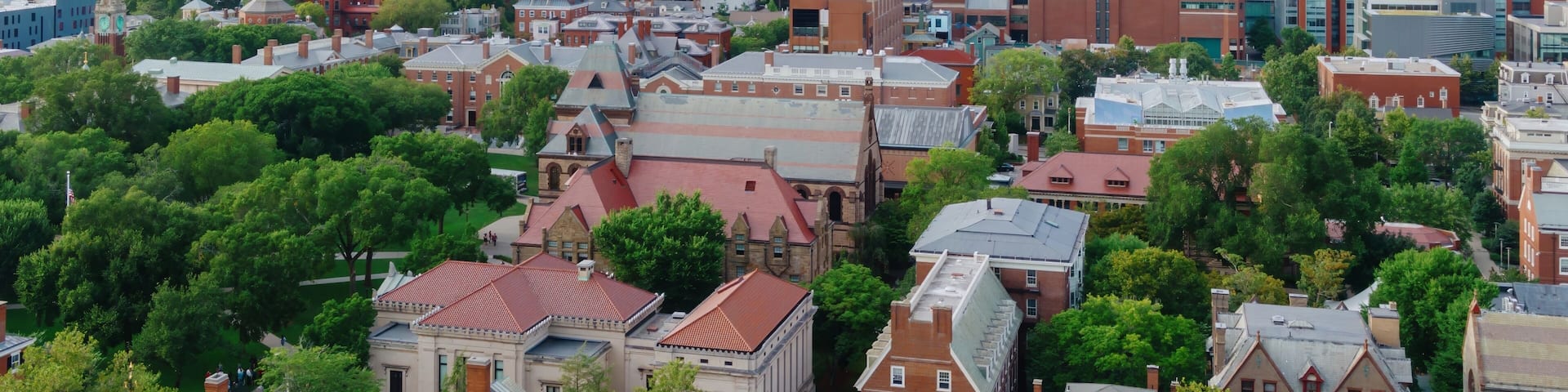 Brown University campus on College Hill, Providence, Rhode Island, United States.