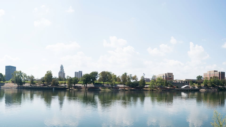 Augusta, Georgia Skyline with Savannah River.