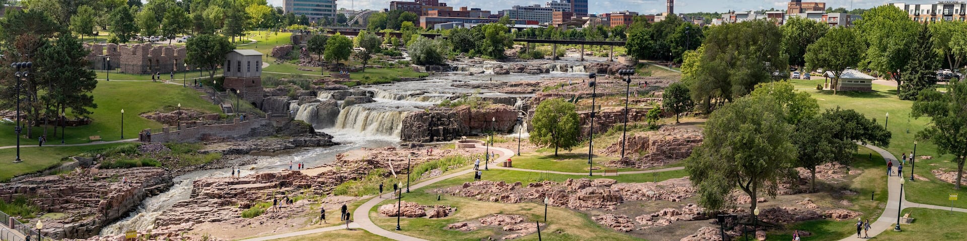 sioux falls park waterfalls