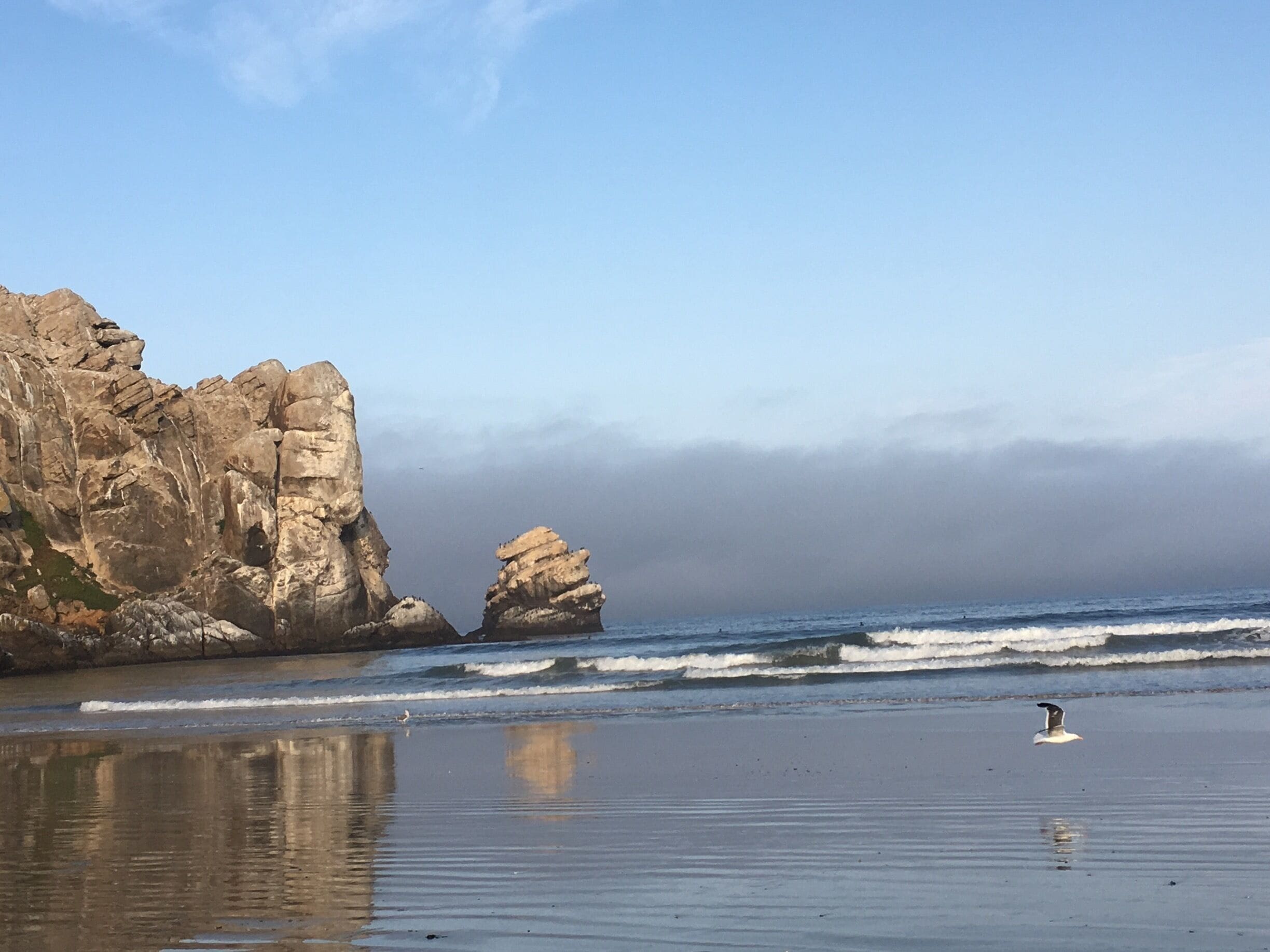 The âchess pieceâthat was adjacent to the ârockâ, Sunday morning 8ish, NO ONE was there except us, I ran down the beach, powerful and peaceful.