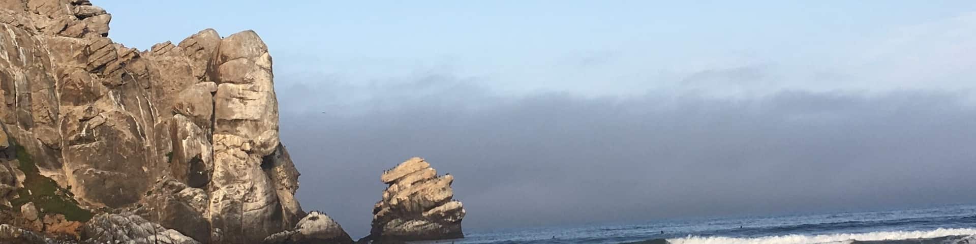 The “chess piece”that was adjacent to the “rock”, Sunday morning 8ish, NO ONE was there except us, I ran down the beach, powerful and peaceful.