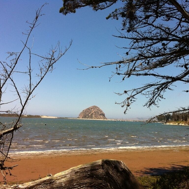 View of Morro Rock just outside Morro golf course