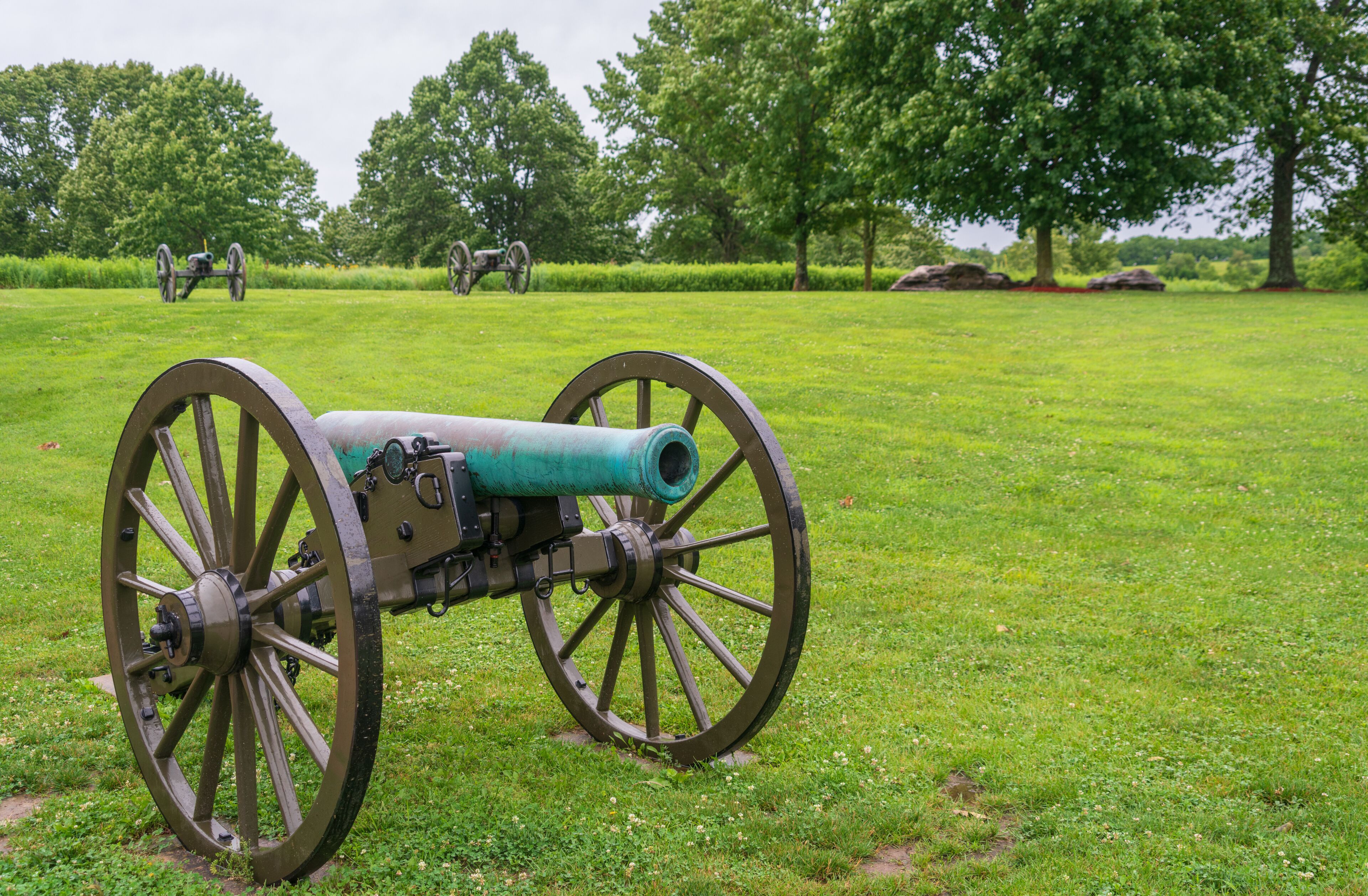 Three Cannons at Wilson's Creek National Battlefield