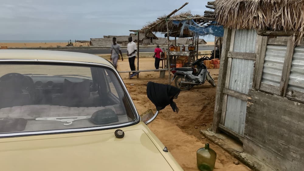 Gaz station in Benin... starting a road trip to Ouiha and the slave’s road to join Grand-Popo beach.