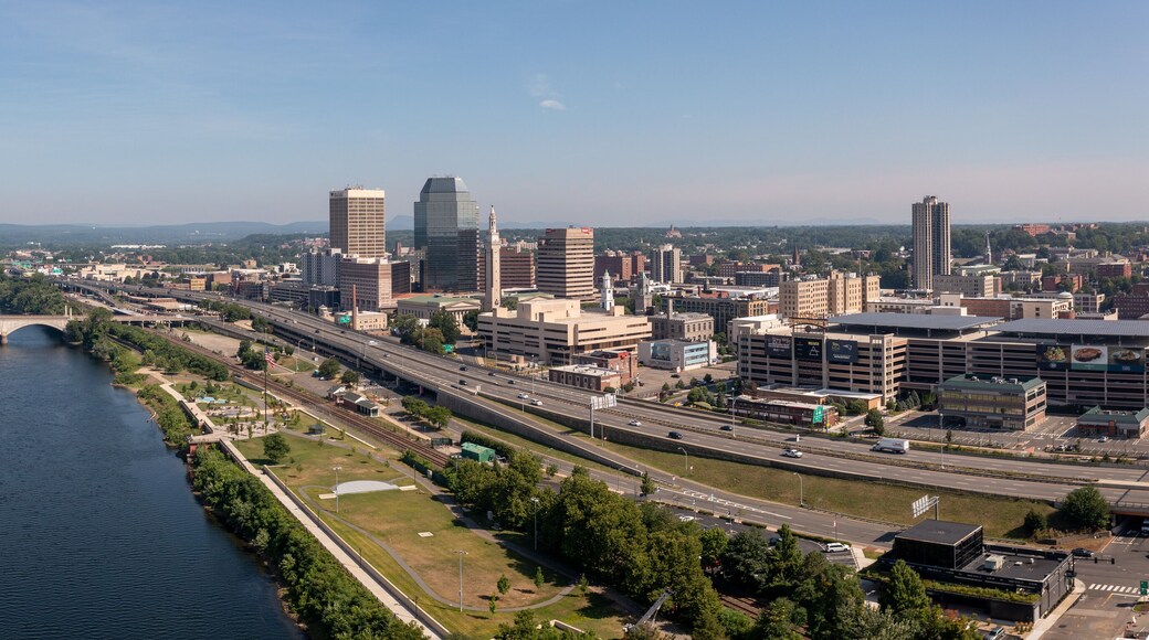 Springfield Massachusetts Cityscape with river