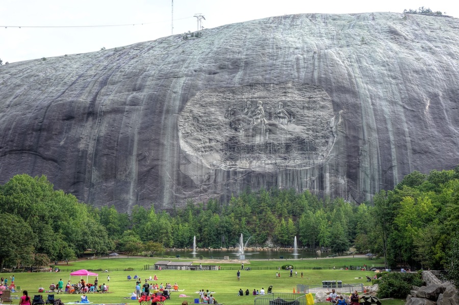 The Carving on Stone Mountain, Georgia