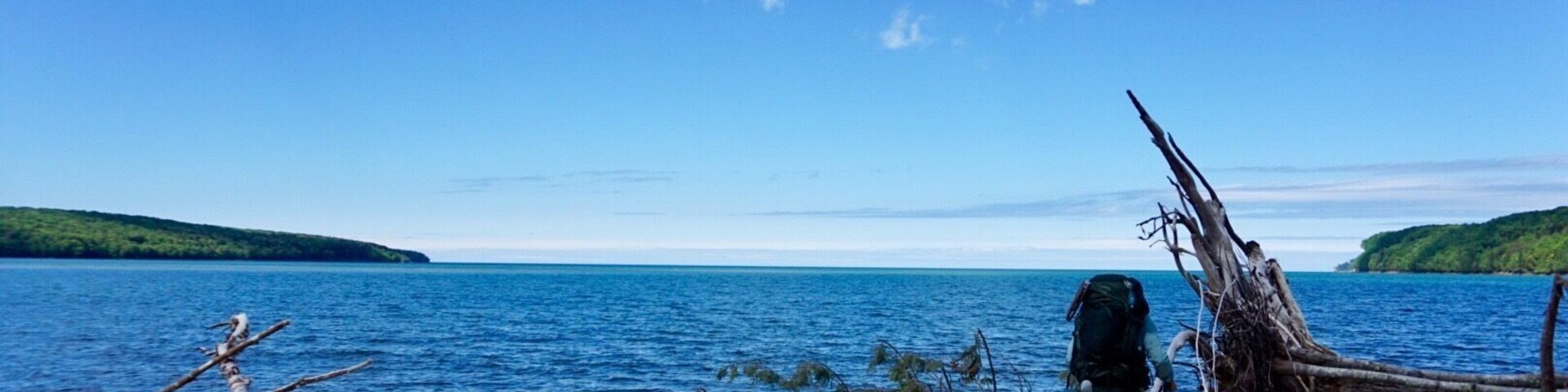 On the North Country Trail past Sand Point Beach
#BVSBlue
#backpacking