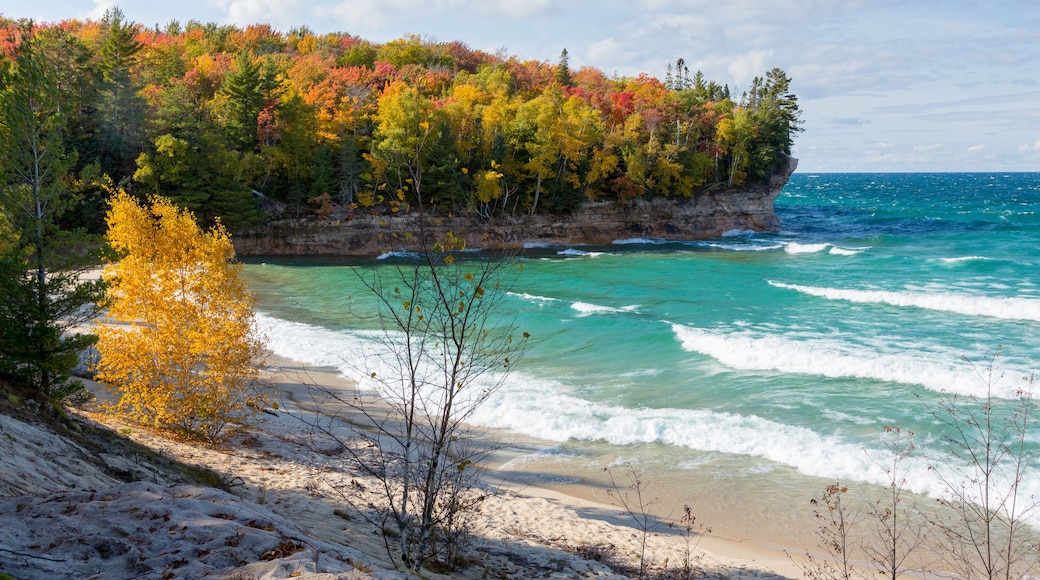 Lake Superior Chapel Beach in Autumn - Pictured Rocks National Lakeshore