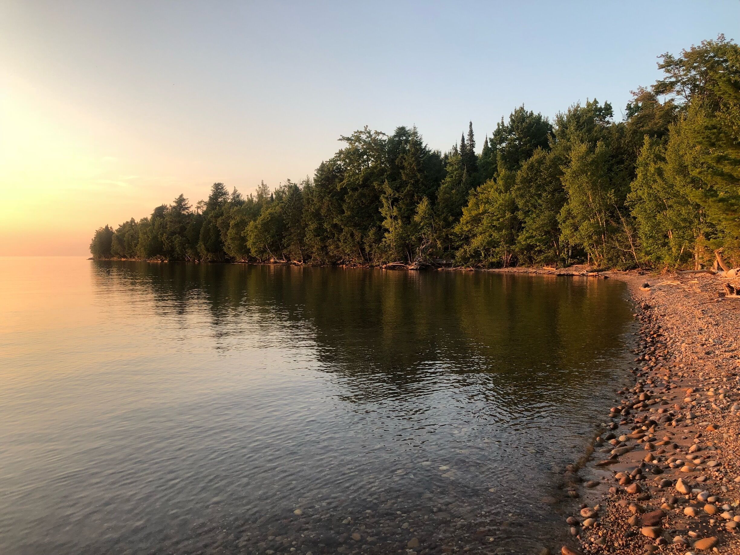 Grand Island is located in Lake Superior near Munising in the Upper Peninsula of Michigan. The island is perfect for hiking and biking day or overnight trips. No motor vehicles allowed. We stayed in one of the camping cabins, but tent campsites are more numerous. Plan to make reservations.