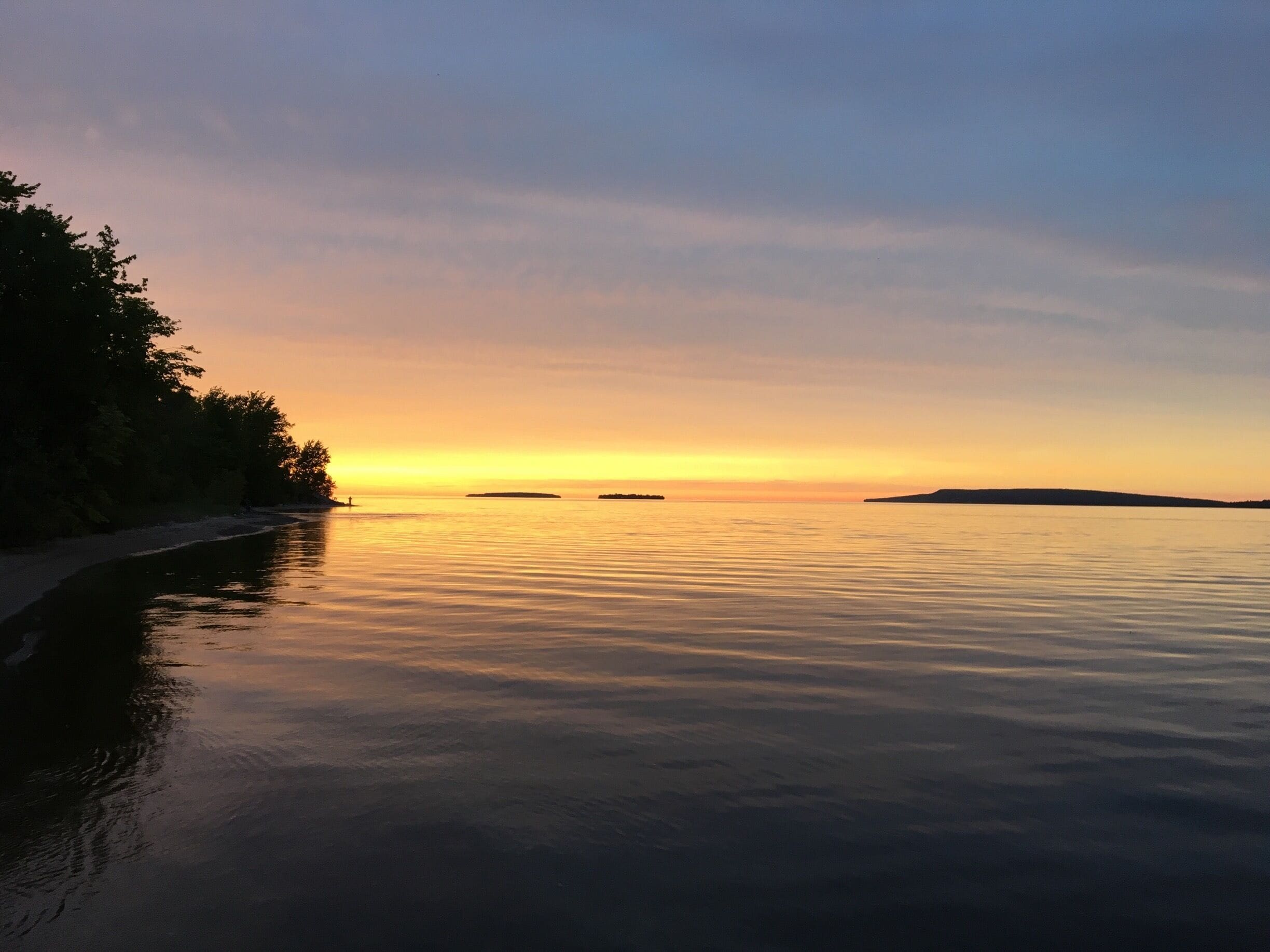 View from the yurt @ Paddler's Village 