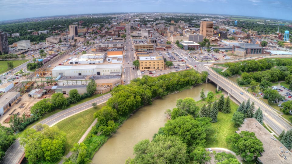 Fargo is a the largest City in North Dakota on the Red River