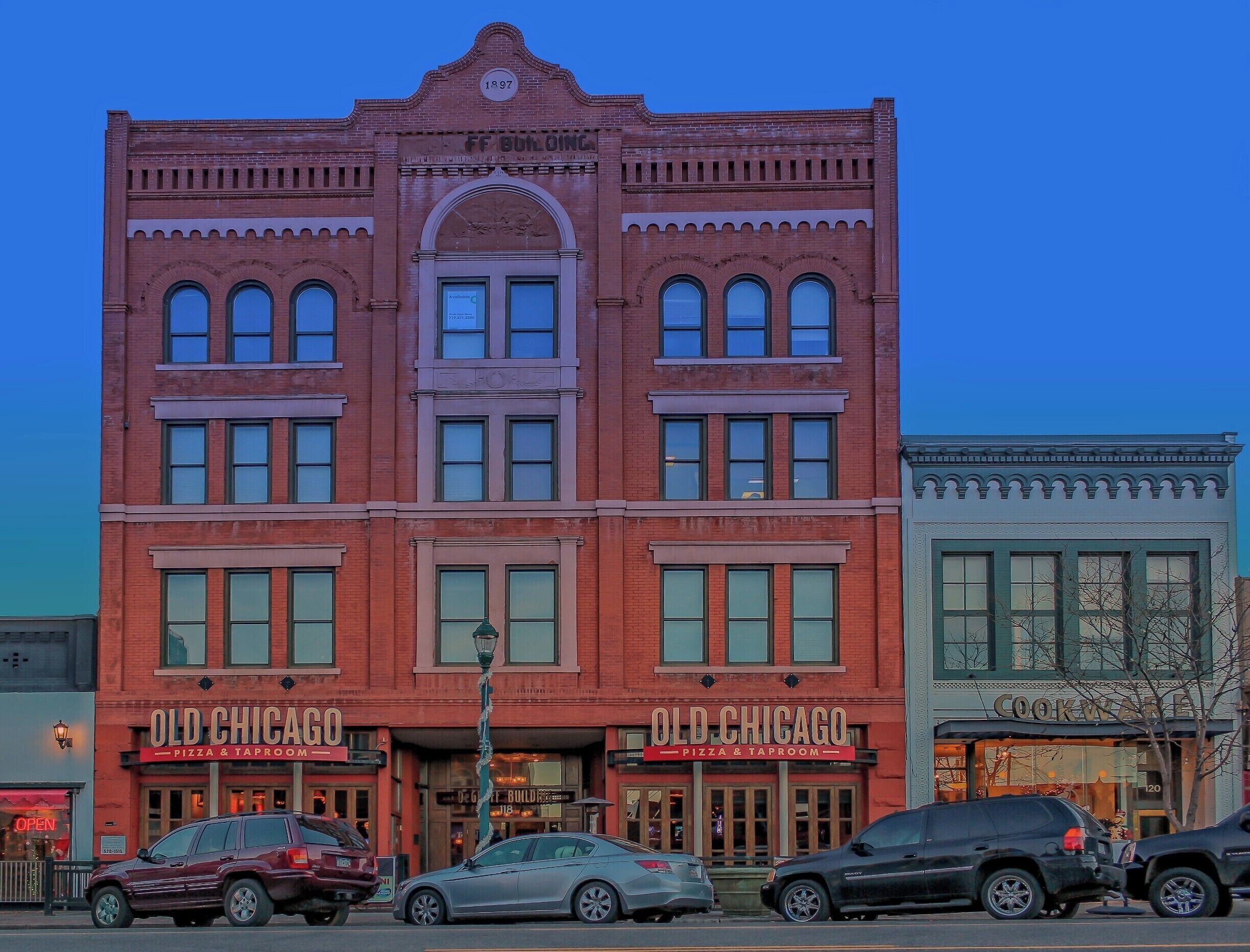 An old building down town.