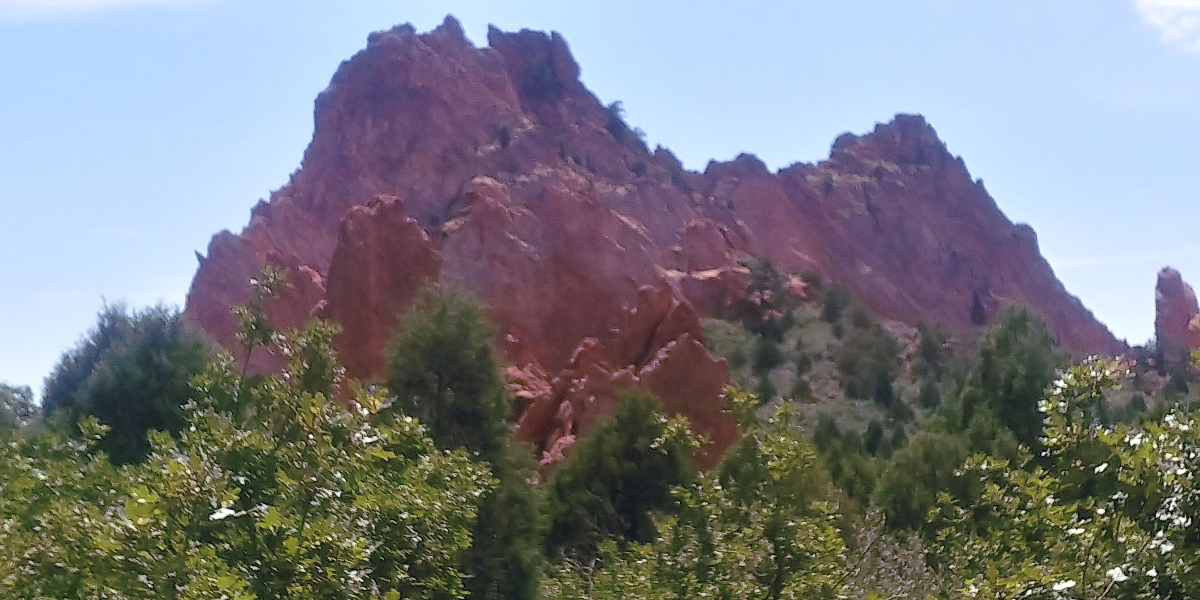 Spent some time in the Garden of the Gods near Colorado Springs. Beautiful place and a lot of people