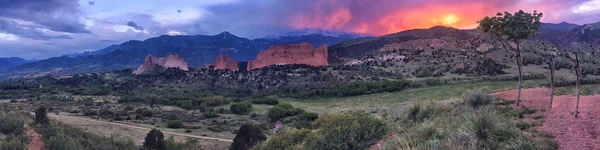 Sunset in the springs