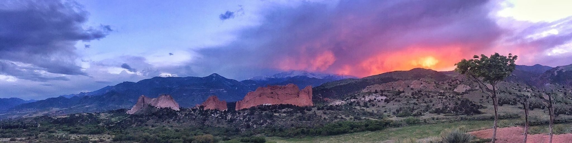 Sunset in the springs