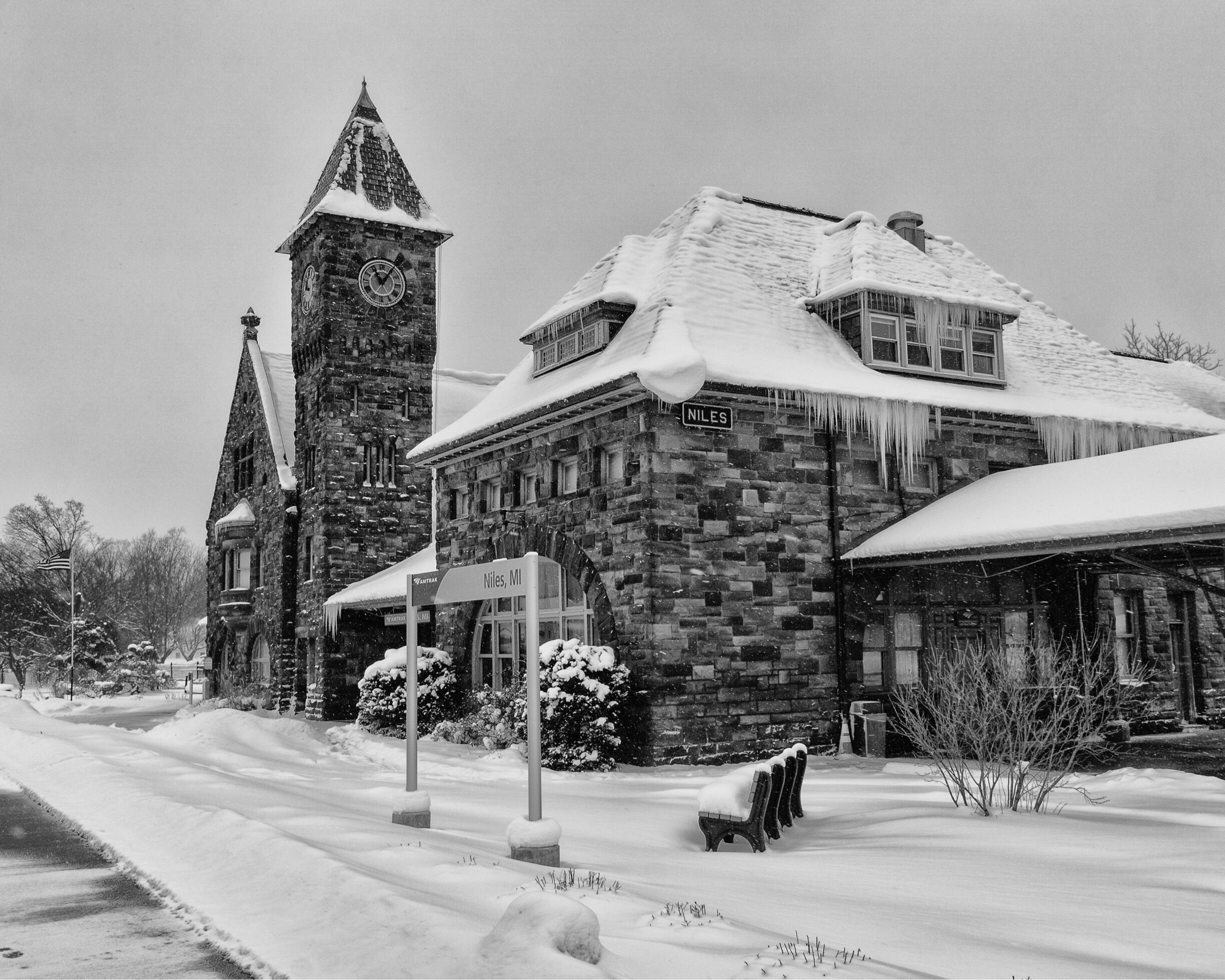Historic train station, that is still in use.