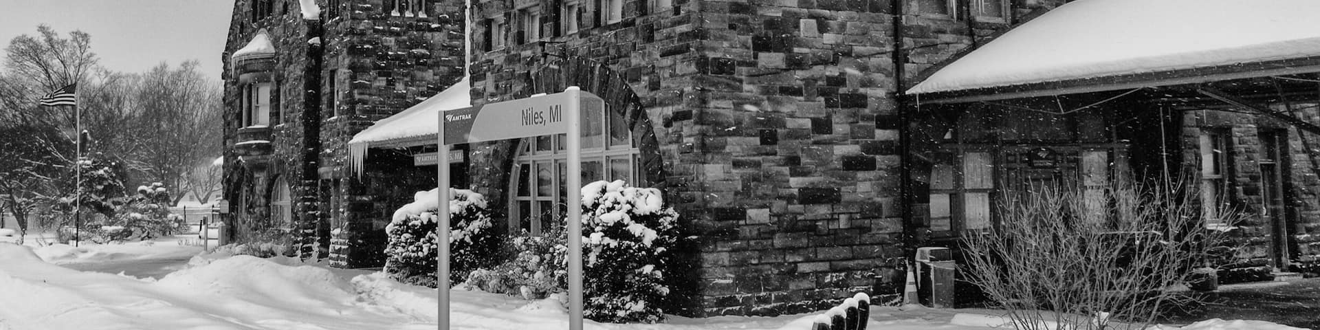 Historic train station, that is still in use.