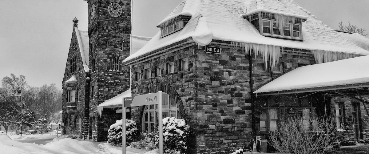 Historic train station, that is still in use.