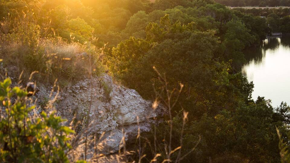 Sunset in Cameron Park, Waco, TX