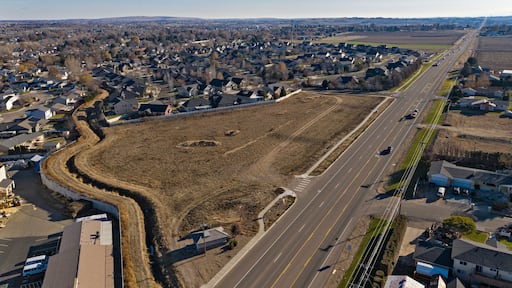 Residential Area With Empty Land Main Road in Nampa, Idaho
