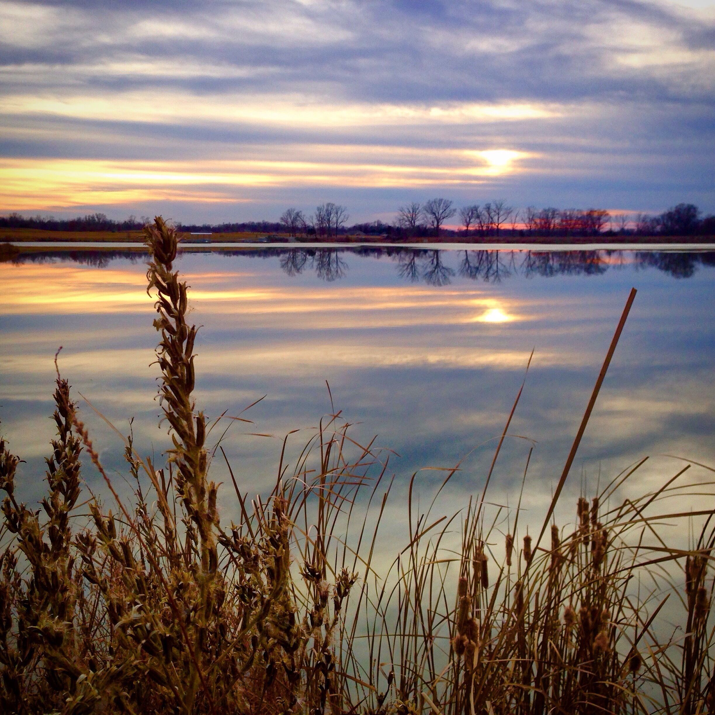 Winter sunset in Columbia, Mo.