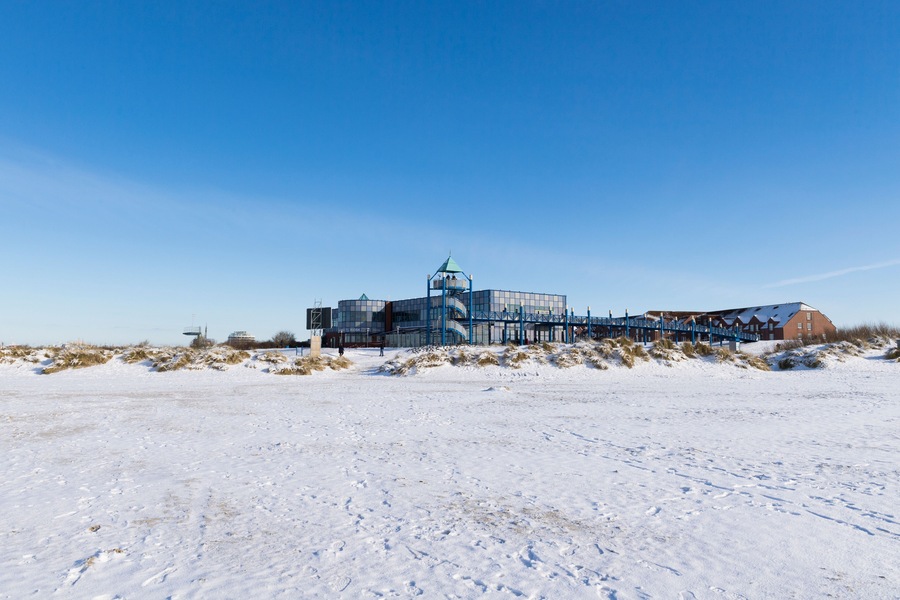 Strand in Norddeich im Dezember