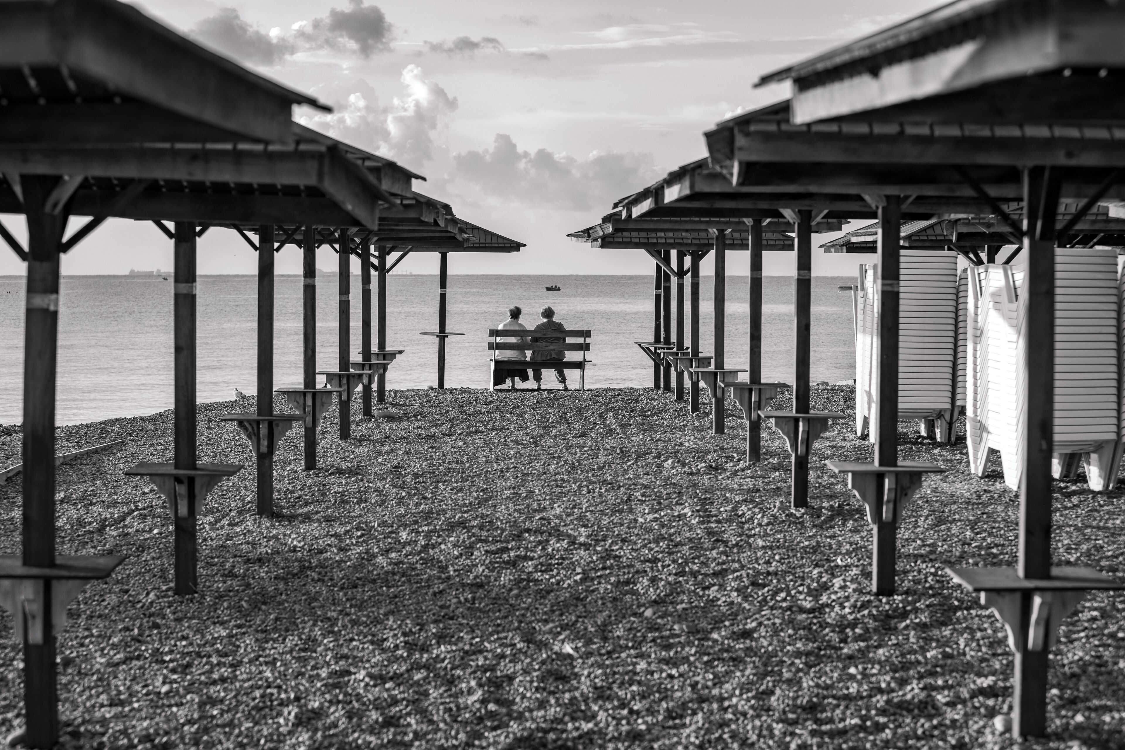 Beach Sudzghukshaya Kosa, Novorossiysk.