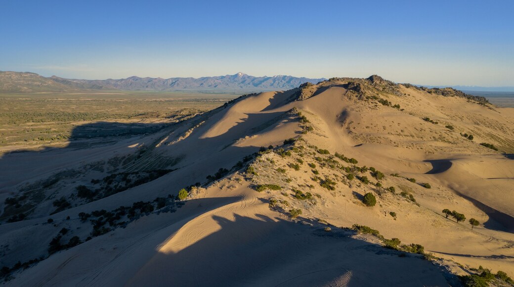 Top of giant sand dune in the Little Sahara Recreation Area, Nephi, Utah, United States of America.