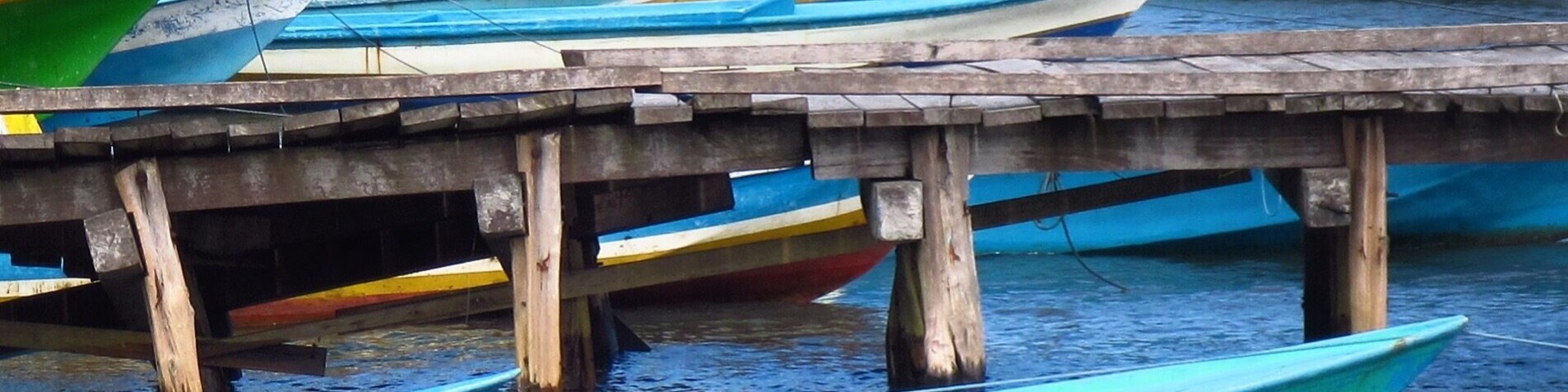 Fishing boats in Namrole, South Buru