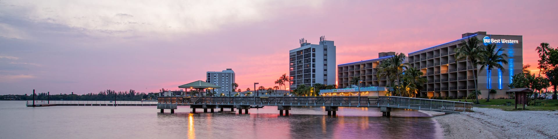 North Fort Myers showing a sandy beach, general coastal views and a coastal town