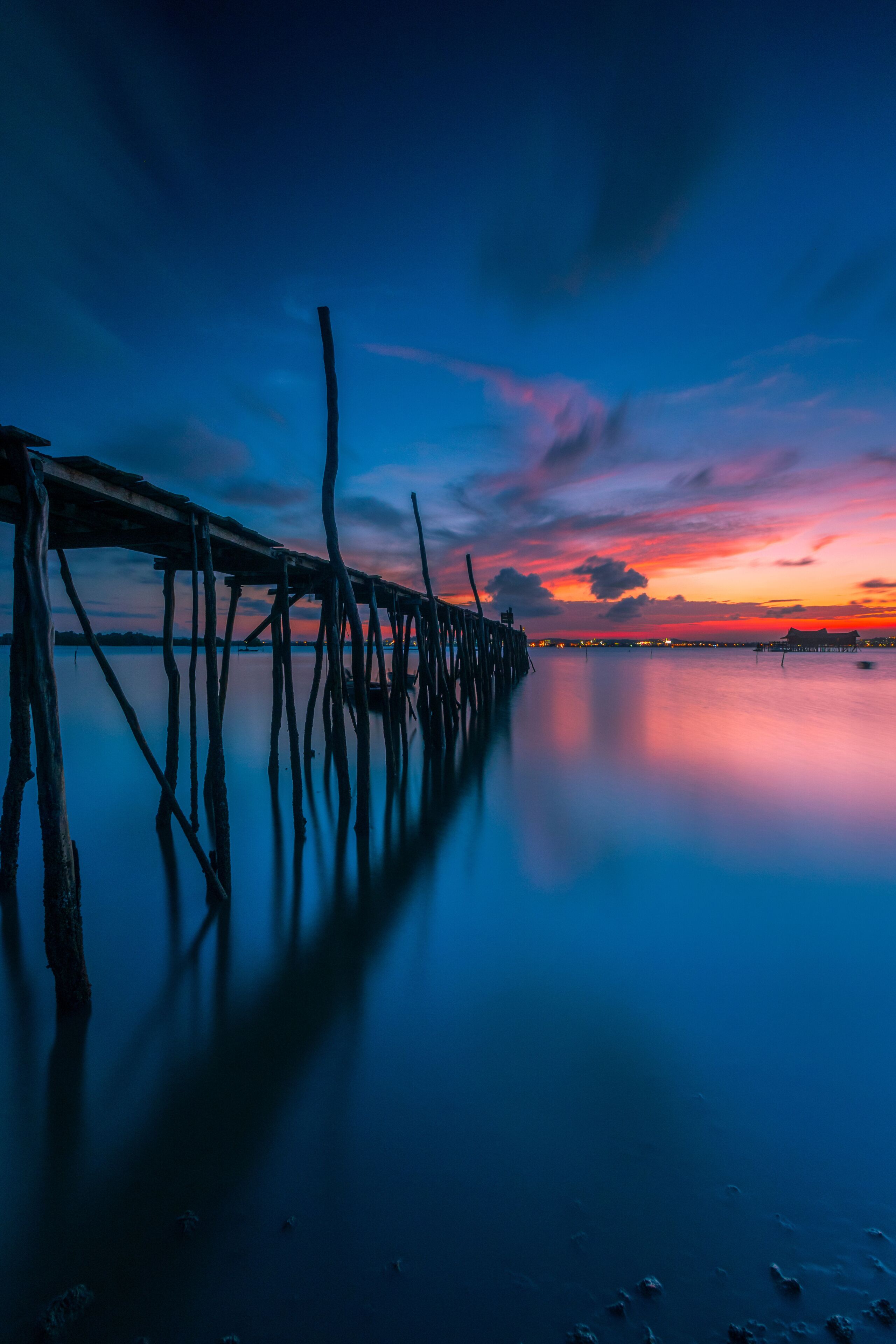 twilight, batam island, indonesia