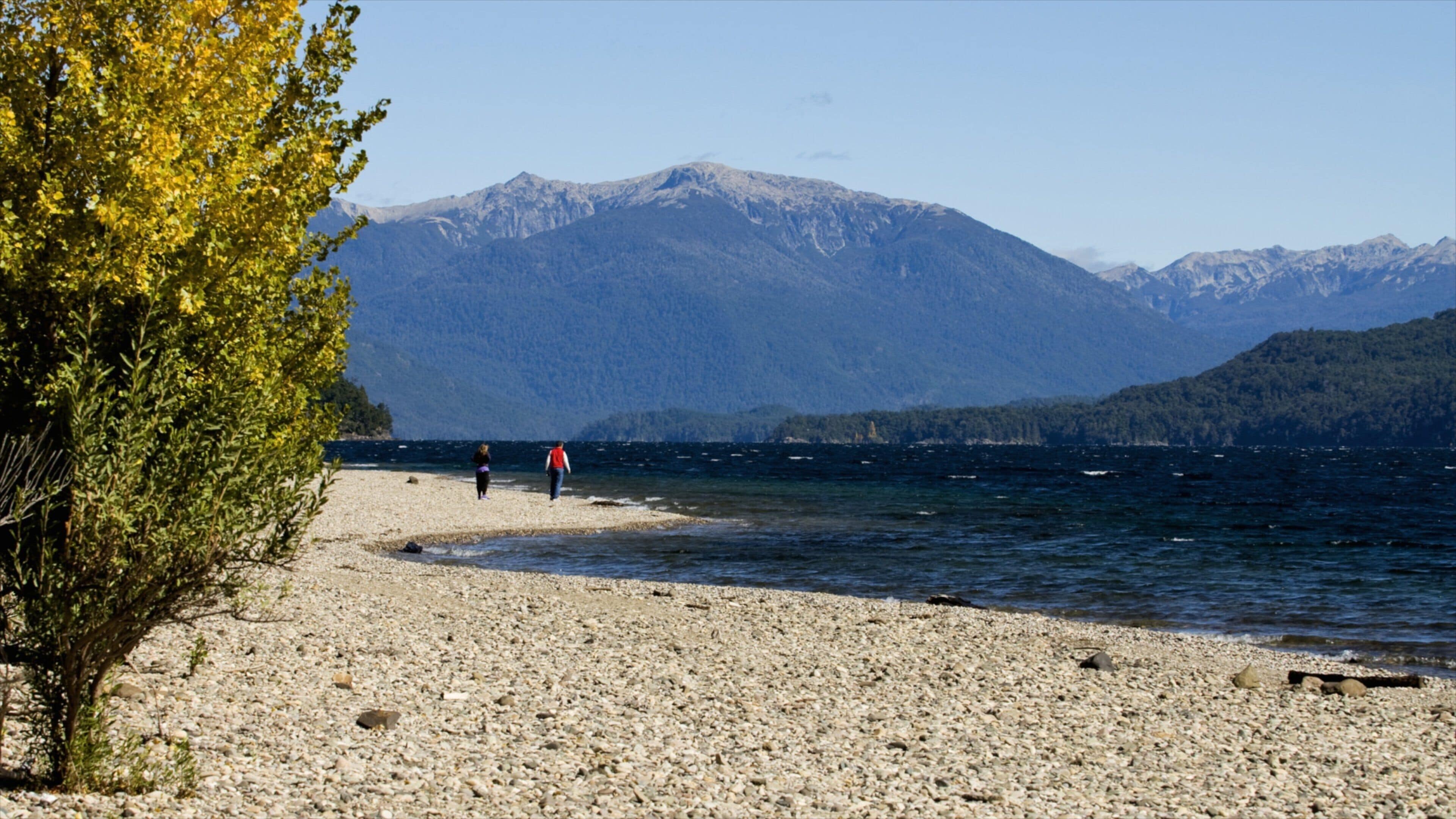 San Martin de los Andes showing tranquil scenes, a pebble beach and a lake or waterhole