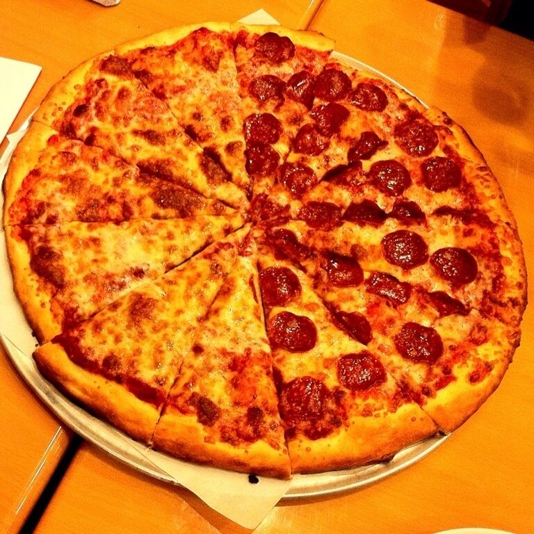 Relatively healthy pizza.