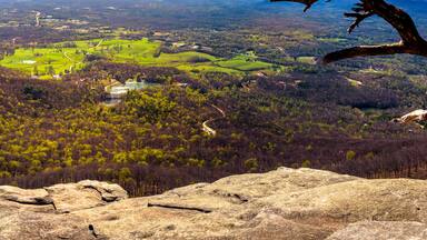 Panoramic view of Cleveland Georgia from the top of Yonah Mountain