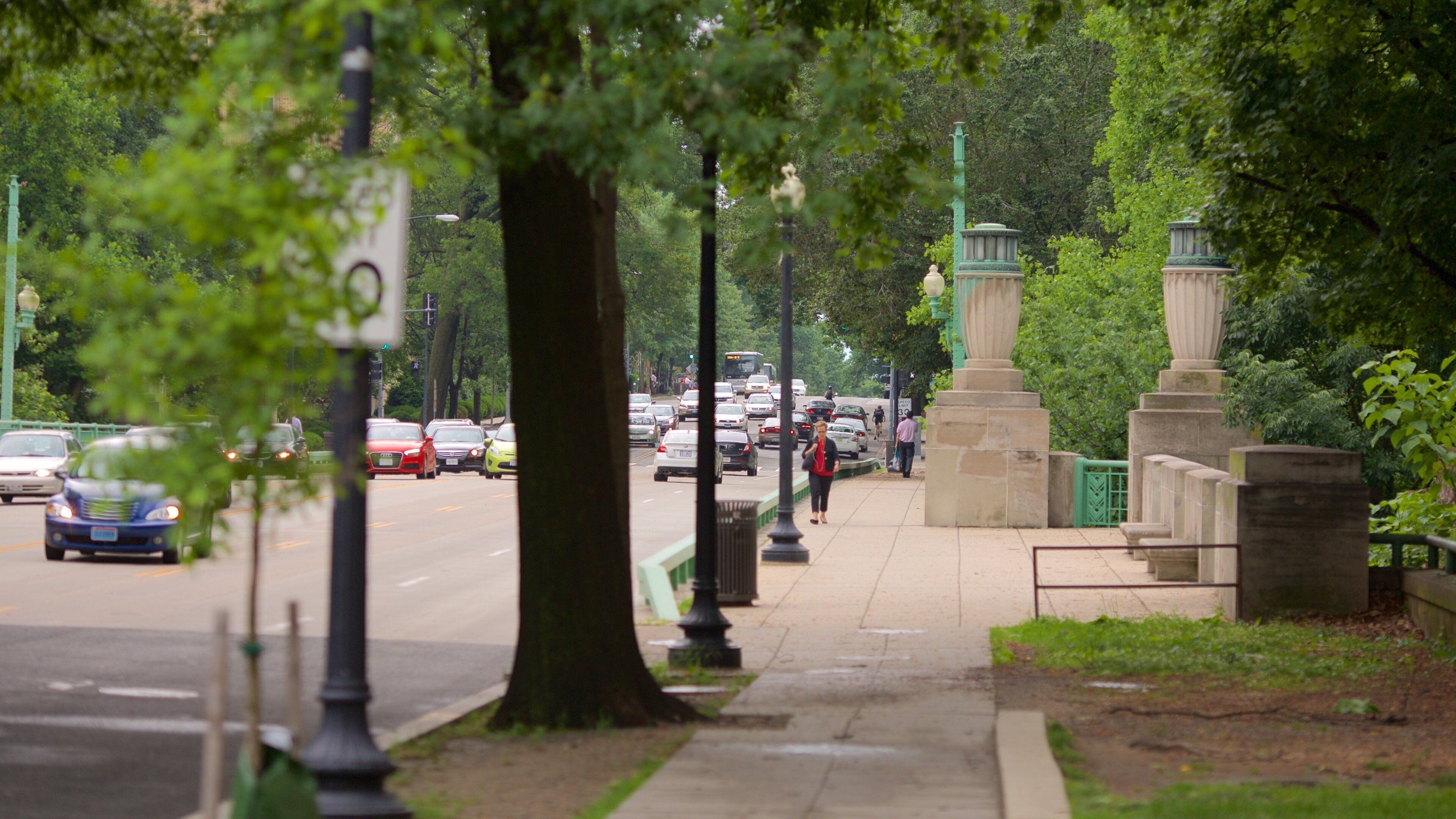 Cleveland Park showing street scenes